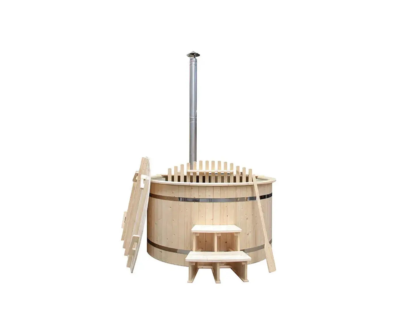 Houten Hottub Ø180 cm met Polypropyleen Binnenzijde