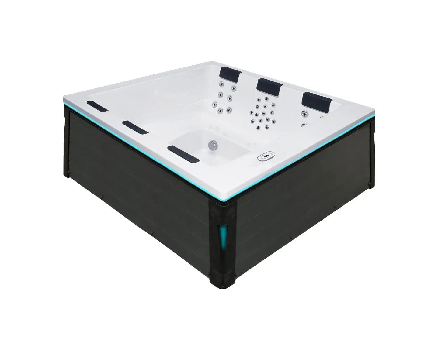 Moderne witte 6-persoons jacuzzi met geïntegreerde jets en zitplaatsen, ideaal als zwemspa of swimspa voor buitengebruik.;Passion Spas Spa Serene 6 - Home & Garden > Pool & Spa > Spas Spa;Passion Spas Spa Serene 6 - Home & Garden > Pool & Spa > Spas Spa