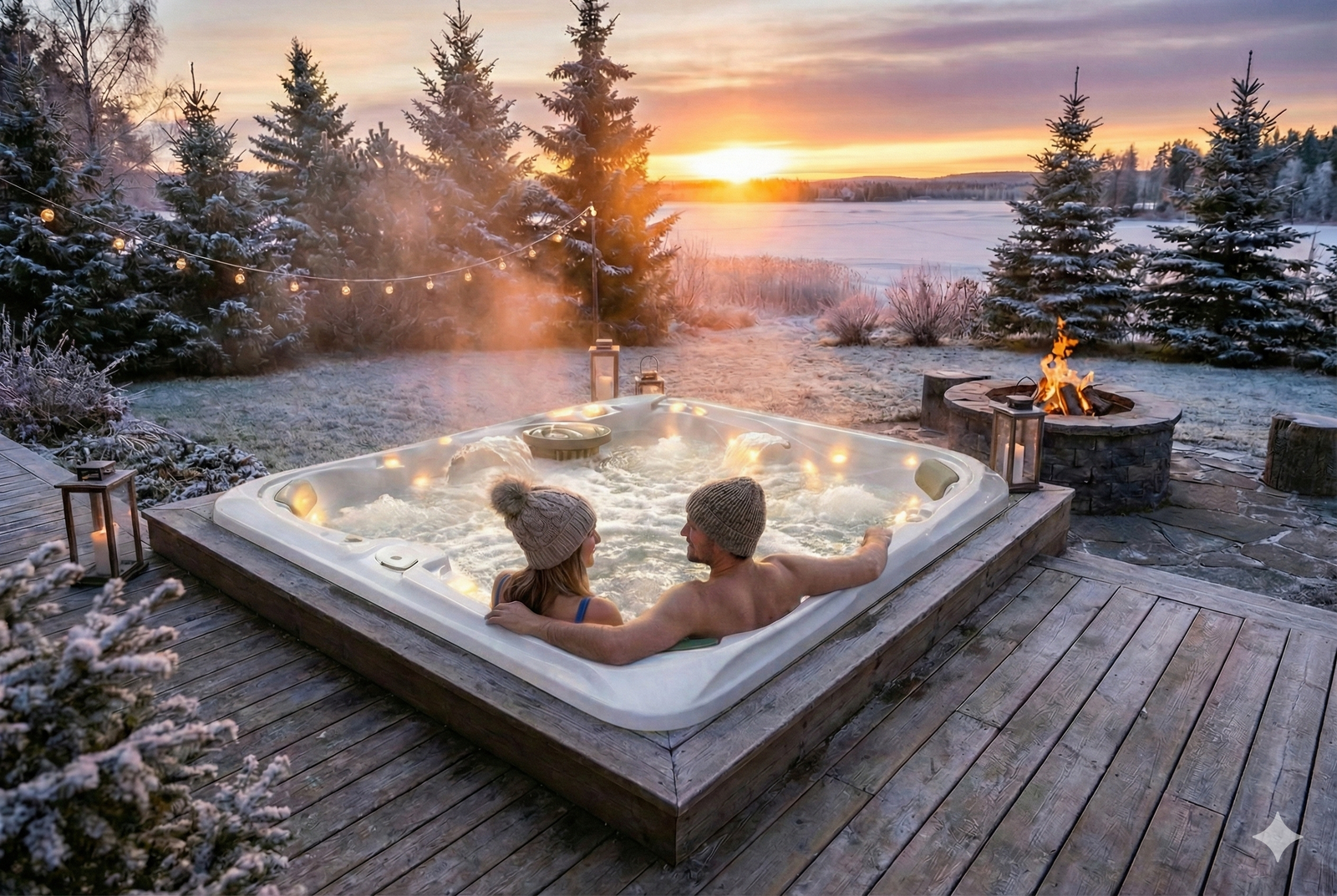 Geniet buiten in uw eigen whirlpool