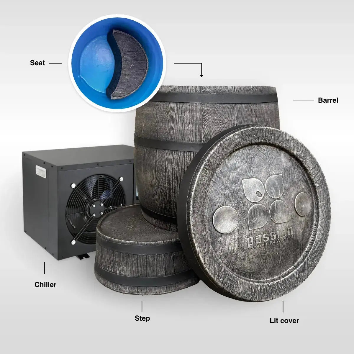 The Icebarrel XL Passion Ice Baths