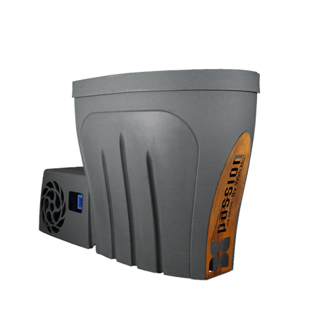 Revive Pro medium grey ice bath Moss Stone corten steel