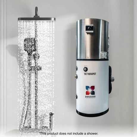 The Wim Hof Therapist;Passion Ice Baths The Wim Hof Therapist - Home & Garden > Pool & Spa > Spas IJsbad;The Wim Hof Therapist top fentilator;The Wim Hof Therapist cold shower;The Wim Hof Therapist ice shower ;The Wim Hof Therapist 3 degrees ice shower display;The Wim Hof Therapist ice cold shower;Passion Ice Baths The Wim Hof Therapist - Home & Garden > Pool & Spa > Spas IJsbad