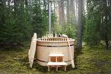 Fonteyn Spas Houten Hottub Ø180 cm met Polypropyleen Binnenzijde - Home & Garden > Pool & Spa > Spas Hottub