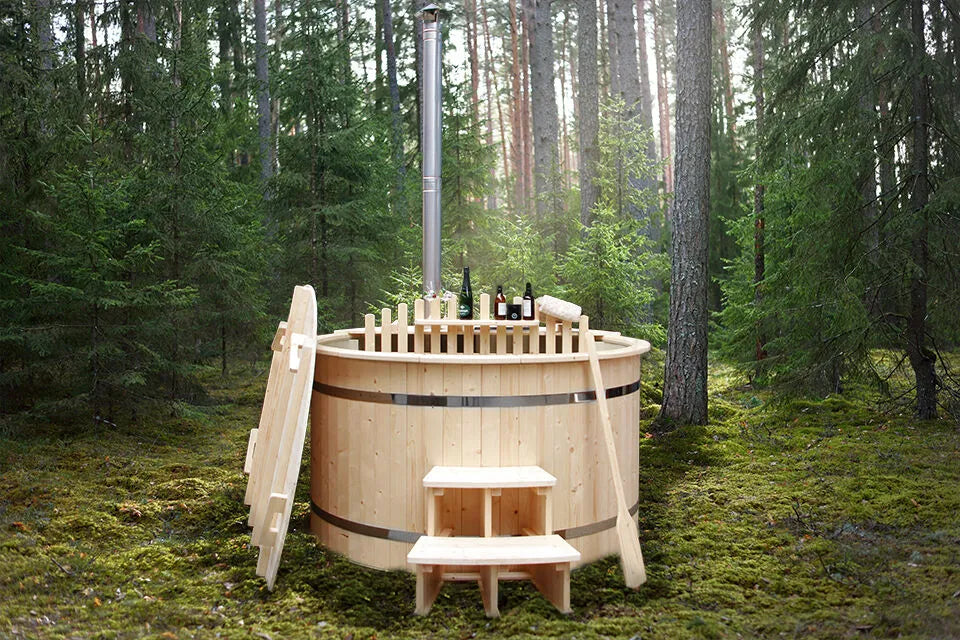 Fonteyn Spas Houten Hottub Ø180 cm met Polypropyleen Binnenzijde - Home & Garden > Pool & Spa > Spas Hottub