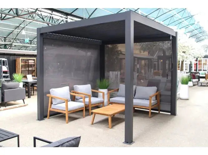 Passion Spas Lamellen Overkapping Antraciet - Home & Garden > Pool & Spa > Spas