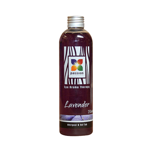 Fles lavendel aroma olie voor jacuzzi, swimspa en zwembad, 250 ml, paars.