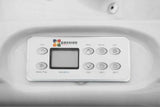 Digital control panel of Relax hot tub featuring LCD display and jet controls by Passion Spas Pure Collection Hot Tubs