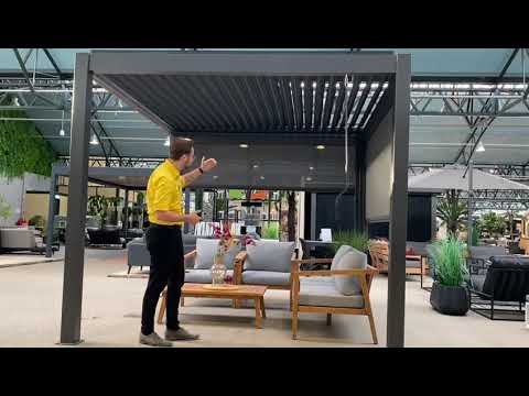 Lamellen Overkapping Milano Antraciet